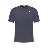 K-WAY K-WAY Blue Cotton Men T-Shirt (Italian Size MEN: S, nan: nan, nan: nan)