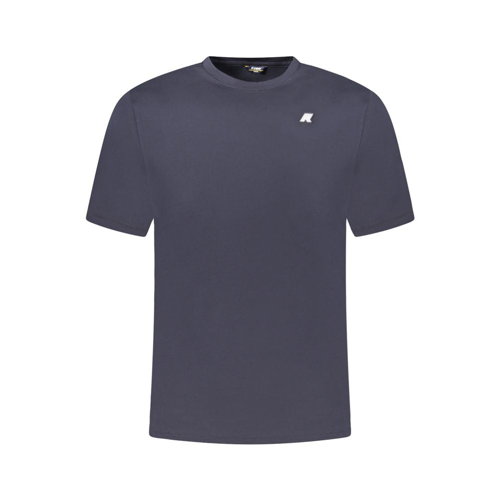 K-WAY K-WAY Blue Cotton Men T-Shirt (Italian Size MEN: S, nan: nan, nan: nan)