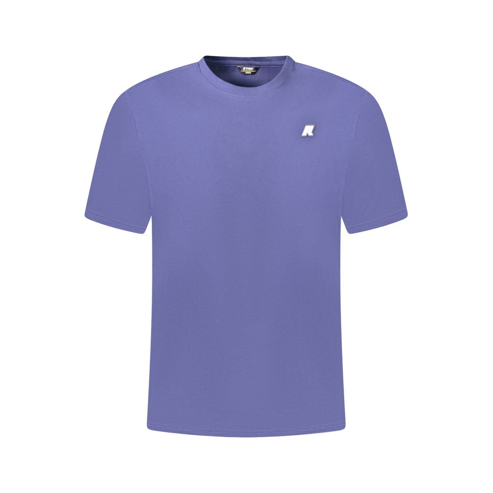 K-WAY K-WAY Blue Cotton Men T-Shirt (Italian Size MEN: S, nan: nan, nan: nan)