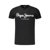 Pepe Jeans Black Cotton Men T-Shirt