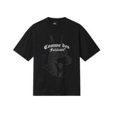 Comme Des Fuckdown Black Cotton Women T-Shirt