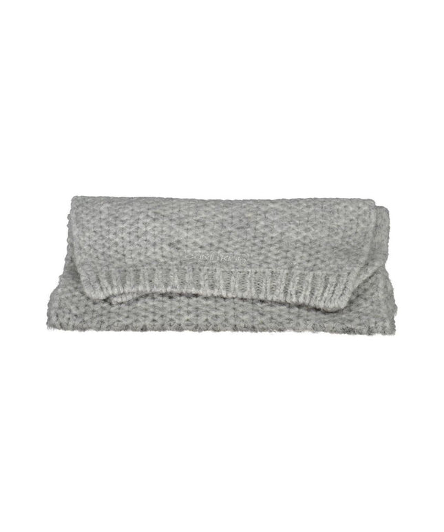 Calvin Klein Gray Alpaca Wool Scarf