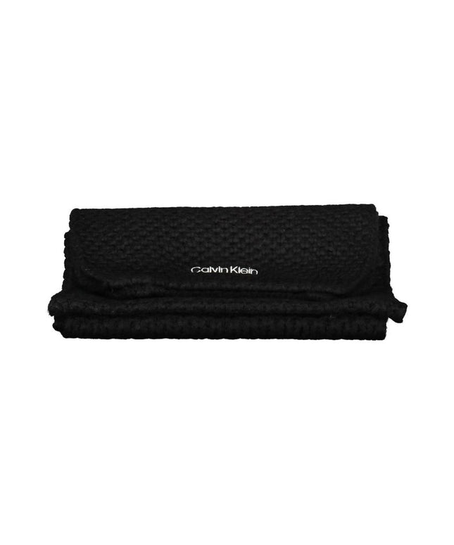 Calvin Klein Black Alpaca Wool Scarf