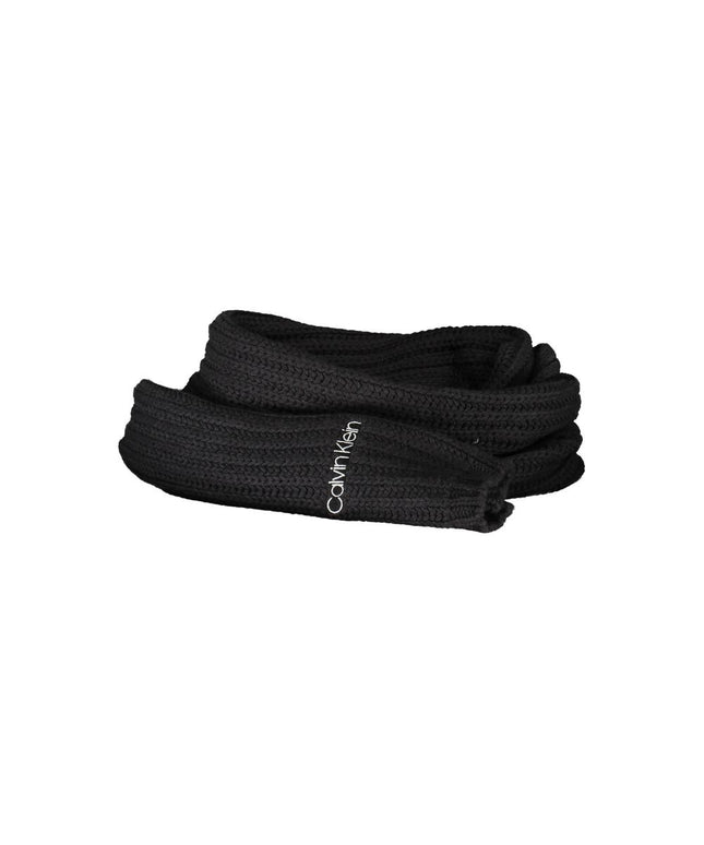 Calvin Klein Black Cotton Scarf