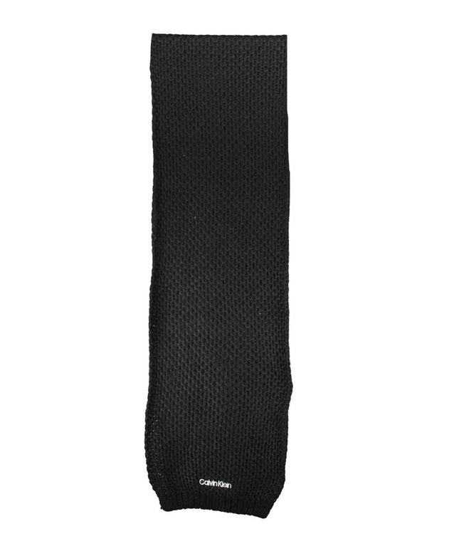 Calvin Klein Black Alpaca Wool Scarf