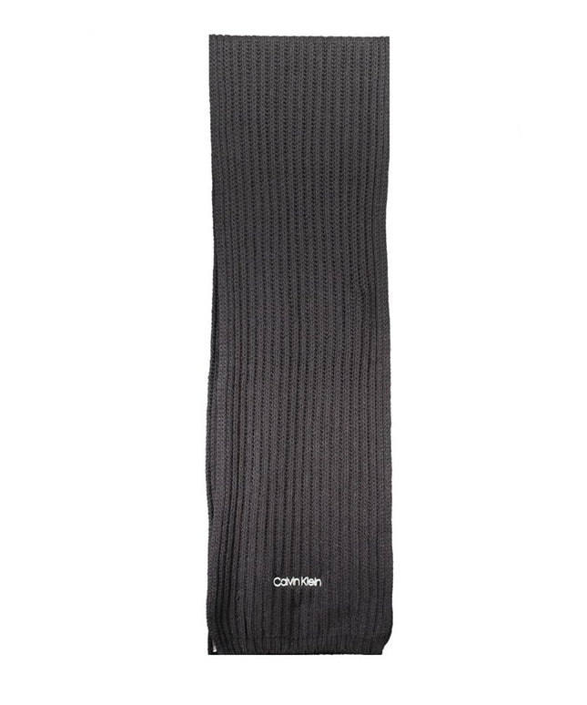 Calvin Klein Black Cotton Scarf