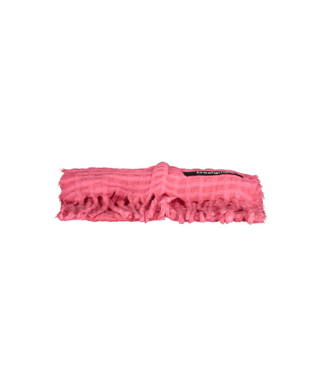 Desigual Pink Polyester Scarf