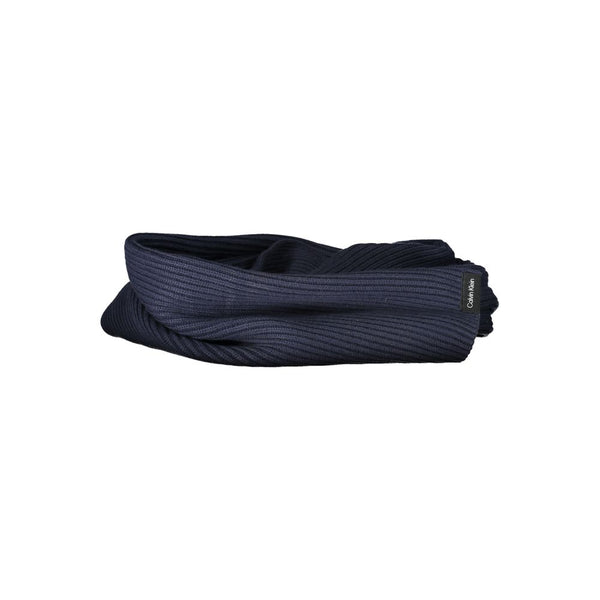 Calvin Klein Blue Cotton Scarf