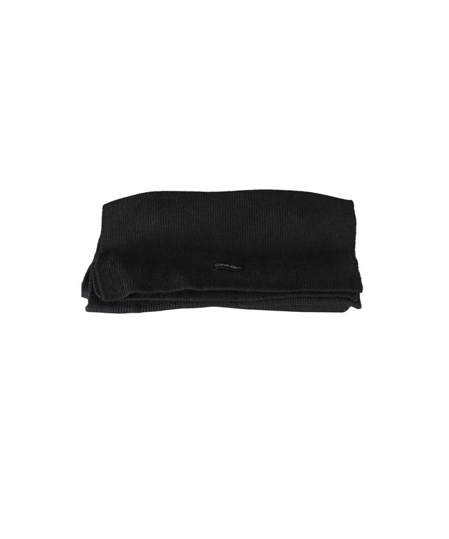 Calvin Klein Black Cotton Scarf
