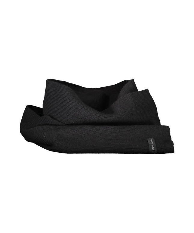 Calvin Klein Black Cotton Scarf