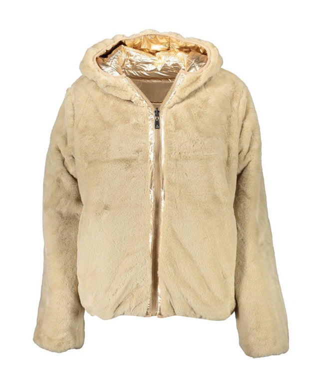 U.S. POLO ASSN. Gold Nylon Jackets & Coat