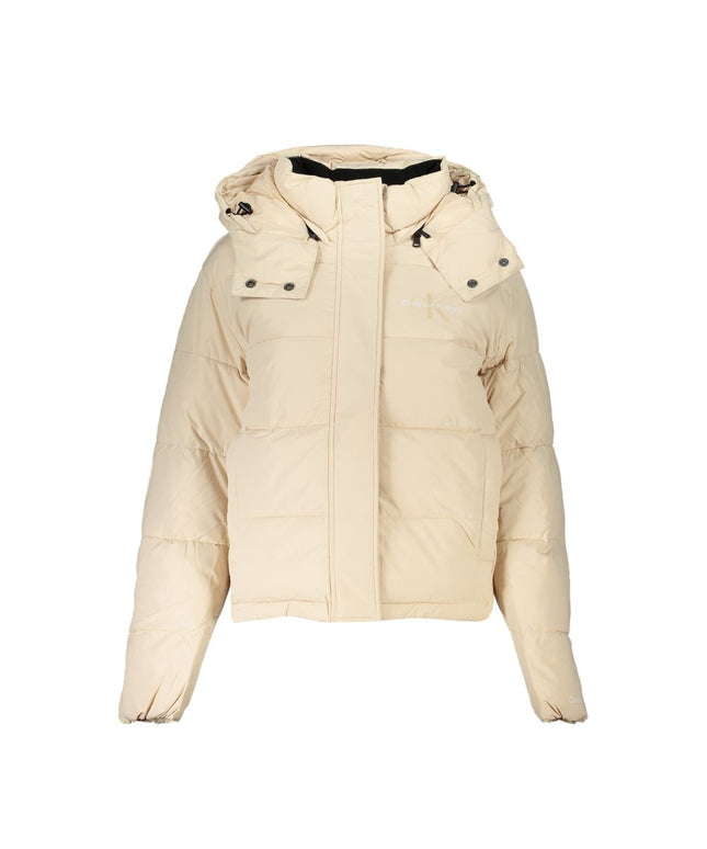 Calvin Klein Beige Polyester Jackets & Coat