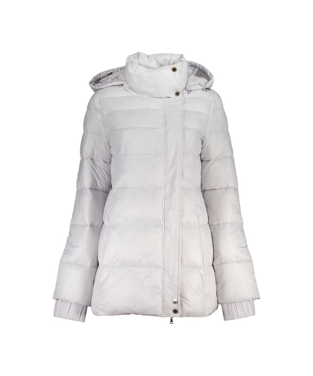 Patrizia Pepe White Polyamide Jackets & Coat
