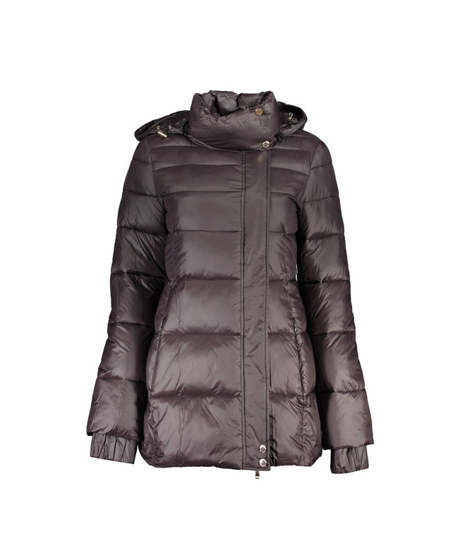 Patrizia Pepe Black Polyamide Jackets & Coat