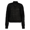 Guess Jeans Black Alpaca Leather Sweater