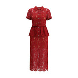 Self-Portrait Lace midi Dress