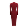 Self-Portrait Ribbed midi Dress