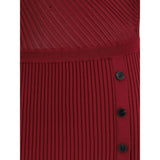 Self-Portrait Ribbed midi Dress