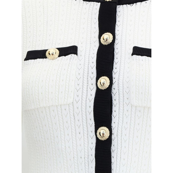Self-Portrait Pointelle Knit Long Dress
