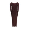 Self-Portrait Draped knit Dress