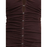 Self-Portrait Draped knit Dress