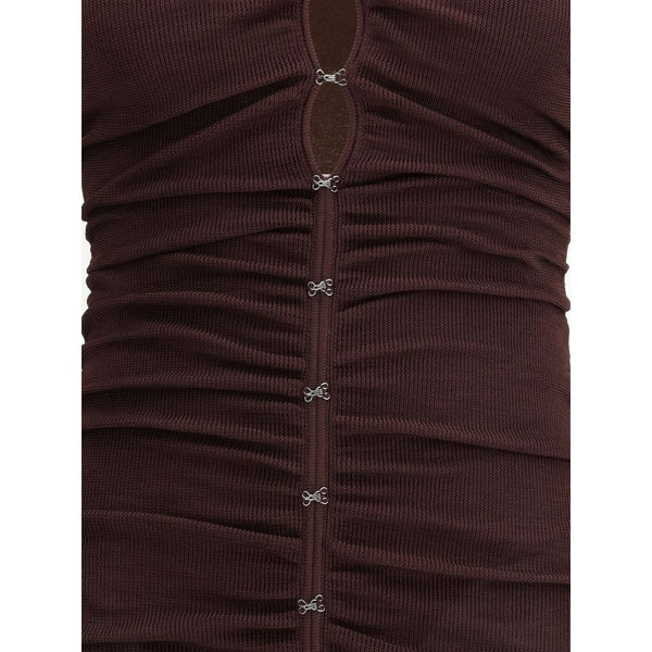 Self-Portrait Draped knit Dress