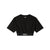 Comme Des Fuckdown Black Cotton Tops & T-Shirt