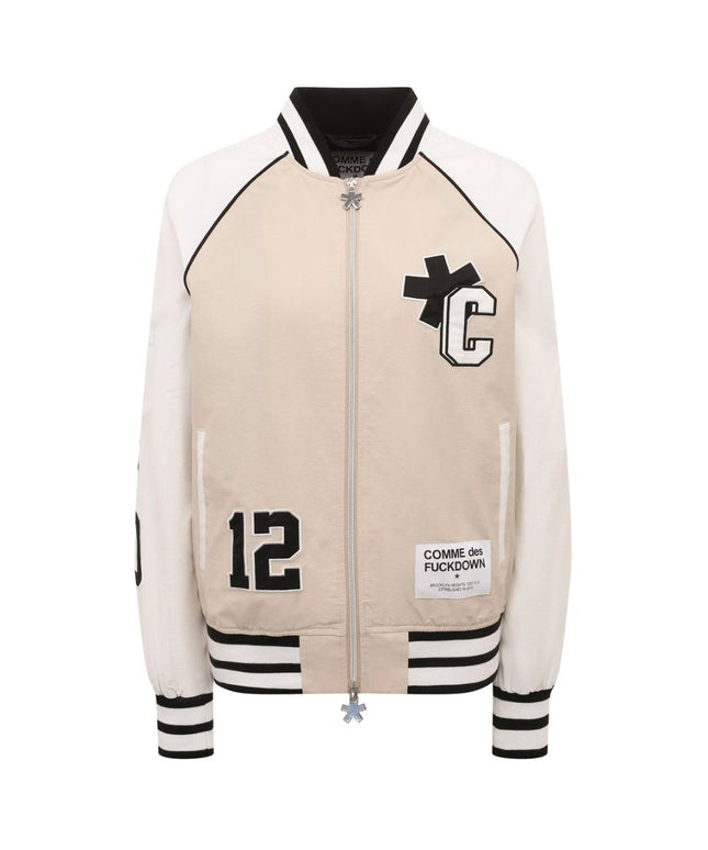 Comme Des Fuckdown Beige Cotton Jackets & Coat