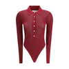 Self-Portrait Knit Bodysuit
