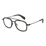 Yohji Yamamoto Gray Acetate Glasses (Frames)