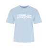 Comme Des Fuckdown Blue Cotton Tops & T-Shirt