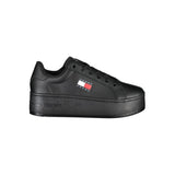 Tommy Hilfiger Black Polyester Sneaker