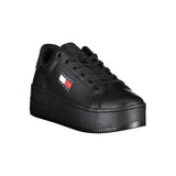 Tommy Hilfiger Black Polyester Sneaker