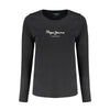 Pepe Jeans Black Cotton Tops & T-Shirt