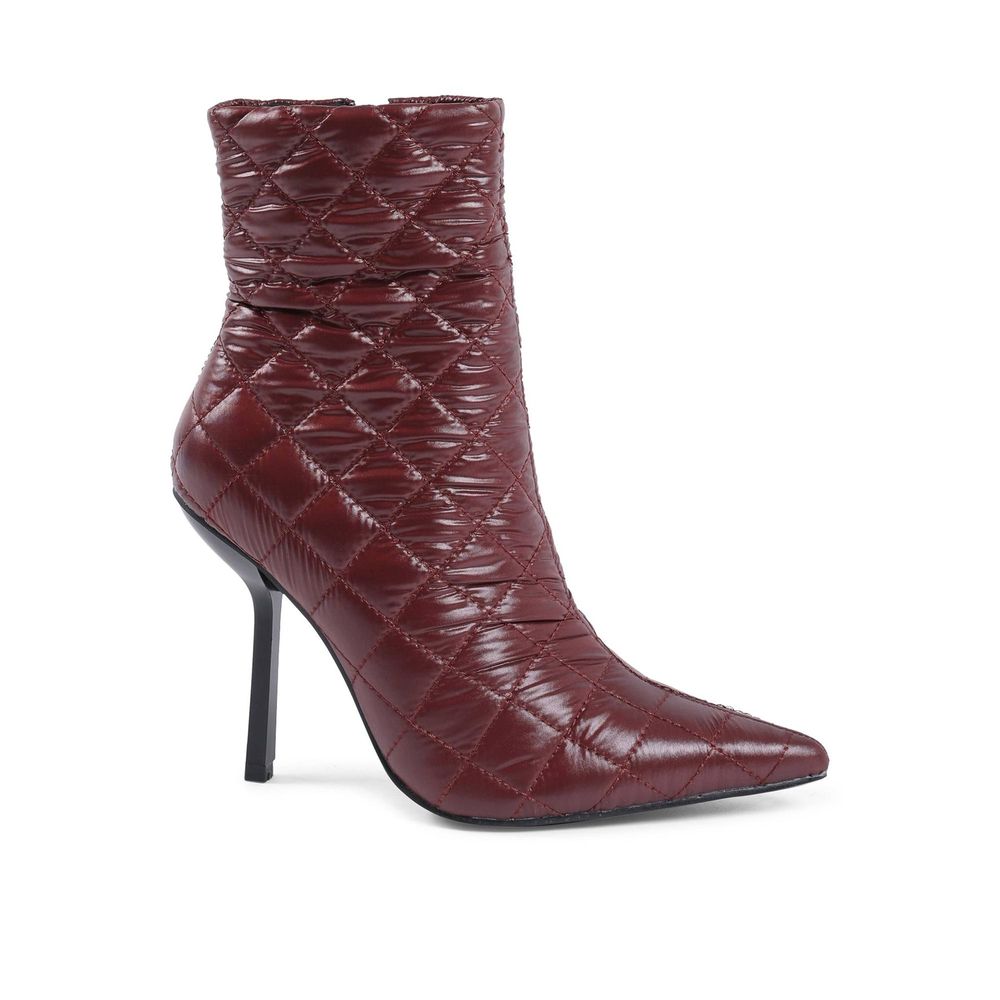 19V69 Italia Bordeaux Fabric Boot - Outfito.ae