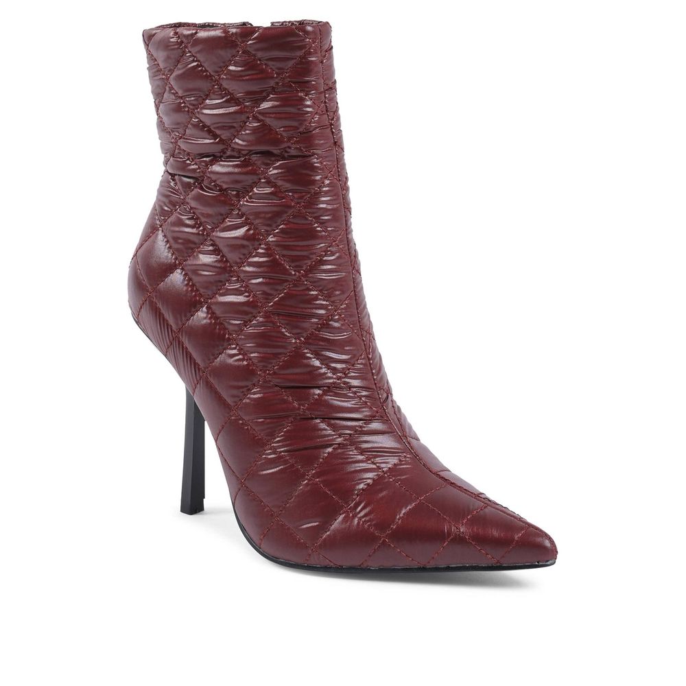 19V69 Italia Bordeaux Fabric Boot - Outfito.ae