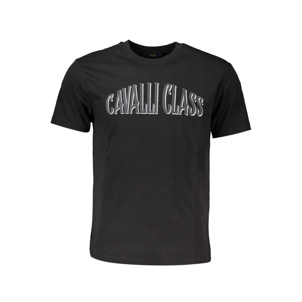 Cavalli Class Black Cotton T-Shirt