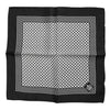 Dolce & Gabbana Black White Patterned Square Men Foulard Scarf