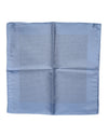 Dolce & Gabbana Light Blue Silk Square Men Foulard Scarf