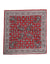 Dolce & Gabbana Red Floral Cotton Square Foulard Scarf
