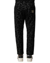 Dolce & Gabbana Gray Cotton DG Logo Straight Men Denim Jeans