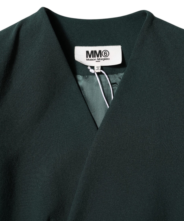 Maison Margiela Green Single Breasted One Button Coat Jacket