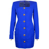 Balmain Blue Wool Dress