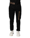 Dolce & Gabbana Black Cotton Cargo Casual Pants
