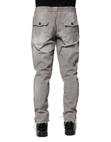 Balmain Light Gray Washed Skinny Fit Men Denim Jeans