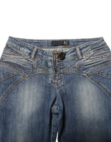 Just Cavalli Blue Washed Straight Fit Men Denim Jeans