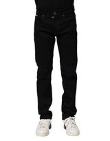 Dolce & Gabbana Black Cotton Skinny Denim Jeans