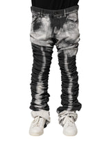 Dolce & Gabbana Black Tie Dye Straight Denim Jeans