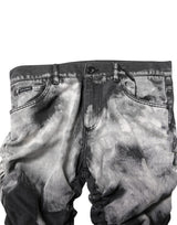 Dolce & Gabbana Black Tie Dye Straight Denim Jeans