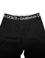 Dolce & Gabbana Black Nylon Skinny Men Jogger Pants
